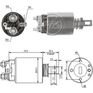 SOLENOIDE HITACHI 12V CHEV.LUV/HONDA/KOMATSU/NISSAN/ISUZU