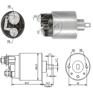 SOLENOIDE HITACHI 12V HONDA CIVIC 1.5/ CRX DEL SOL/ ROVER
