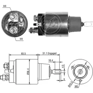 SOLENOIDE BOSCH 12V CHEV.S-10 DIESEL/TURBO