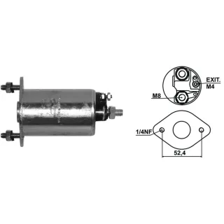 SOLENOIDE INDIEL 12V INDENOR 4.88/PERKINS VIEJO(CHEV.GAS.)