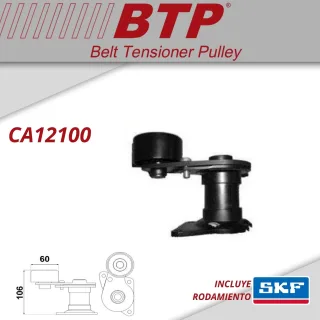 TENSOR POLY V PEUGEOT 306, 405 MOTOR XU10 / XU7 / XUD9 Y XU9J2 OEM: 5751.35 VKM 33040 F-121272.1 MEDIDAS: 106X60