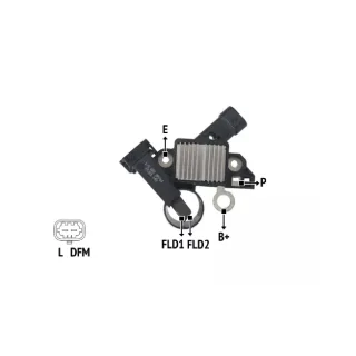 REGULADOR DE VOLTAJE DELCO CHEVROLET COBALT 1.3 DIESEL 12V  EQUIVALENCIAS  222732(IMPORTADO)