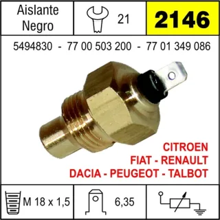 BULBO TEMPERATURA PEUGEOT MOTOR INDENOR