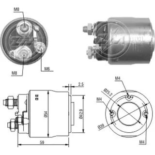 SOLENOIDE MOTORCRFAT 12V ECOSPORT 1.0-1.6 ROCAM/NUEVO FIESTA