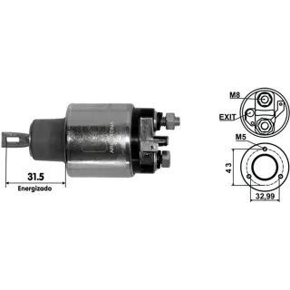 SOLENOIDE BOSCH 12V M. MAXION D2.5/BLAZER/GM S10/SPRINTER