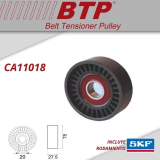 TENSOR POLY V FIAT (HASTA MOTOR N° 0953304), TEMPRA 1.9 D Y TD; TIPO 1.7 D, 1.9 D Y TD OEM: 7554724 VKM 32016 532 0375 20  MEDIDAS: 78X27.5 INT: 20