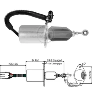 SOLENOIDE 24V CORTE BOMBA INYECTORA VW TITAN