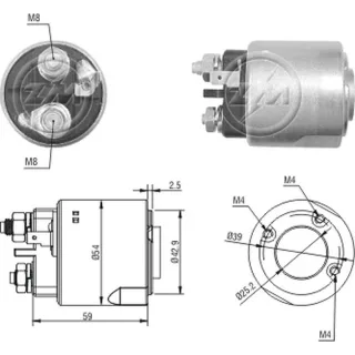 SOLENOIDE VALEO 12V FIAT 147/DUNA/REGATTA/UNO/CLIO (96-98)
