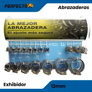 EXHIBIDOR 12MM ESTAMPADA - 202 ABRAZADERAS