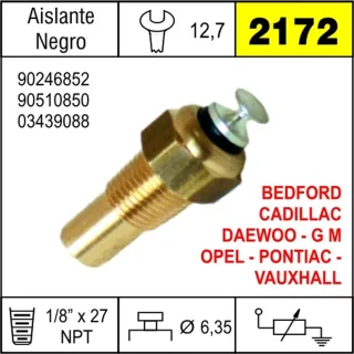 BULBO TEMPERATURA CHEVROLET MONZA-CHEVETTE-KADET-OMEGA-CORSA