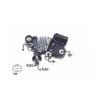 REGULADOR DE VOLTAJE 12V. BOSCH- M.BENZ CLASE E-GL-ML-S-SPRINTER (IMPORTADO)
