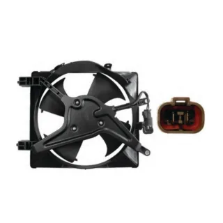 ELECTROVENTILADOR HONDA CIVIC : NAFTA 01'- 05' C A.A.   CON ENC.  - FLUJO: ASPIRANTE -  SENTIDO GIRO: ANTIHORARIO - EXT: 280 - POTENCIA: 48 W - COD HE