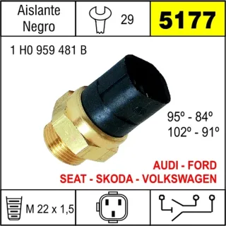 BULBO ELECTROV SEAT CODOBA / VW POLO A.NEGRO 95/84-102/91