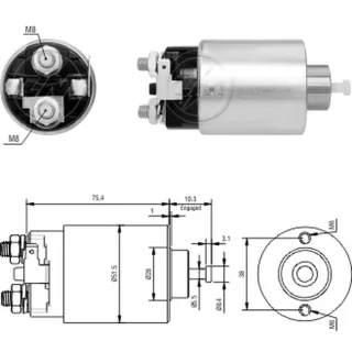 SOLENOIDE MITSUBISHI 12V CARISMA-COLT-GALANT-LANCER-MONTERO