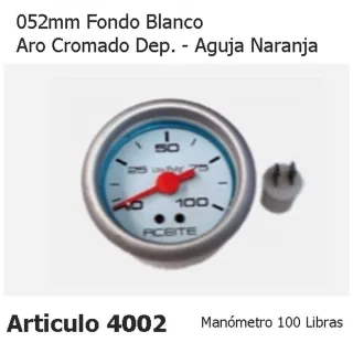 INSTRUMENTAL DEPORTIVO MANOMETRO 100 LIBRAS