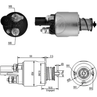 SOLENOIDE VALEO 12V AUDI A3-VW VENTO-SEAT CORDOBA/ IBIZA 2