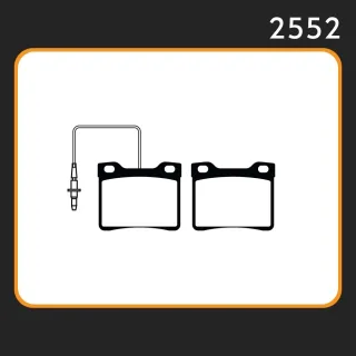 PASTILLAS DE FRENO PEUGEOT-406-605  M. BENZ VITO (96/…) LAR. 63.5 ANC. 57 ESP. 17 POSC. TRAS. GUARDADO (189) EQUIVALENCIAS 1020 PD/425-A 05P623 40440