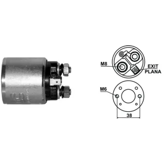 SOLENOIDE INDIEL 12V RENAULT 9-19-11 C/MOTOR 1.4-1.6
