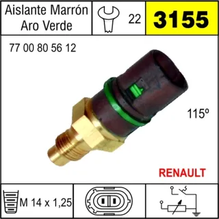 BULBO TEMPERATURA RENAULT LAGUNA DIESEL EQUIVALENCIAS 24774FAL