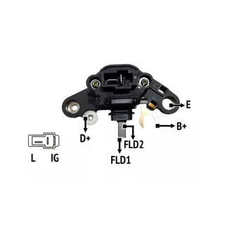REGULADOR DE VOLTAJE 12 V SERIE BOSCH IMPORTADO OEM = 0124110008 / 0124120006 / RE214808