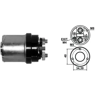 SOLENOIDE INDIEL 12V FRONTAL CHICO GOL/SAVEIRO/C/MOTOR1.6