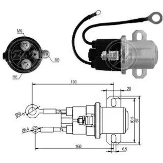 SOLENOIDE AUXILIAR MARELLI 24V AUXILIAR VOLVO B12-FH-BM