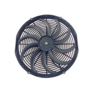ELECTROVENTILADOR UNIVERSAL FLUJO: ASP. - SOP. | GIRO: HOR. - ANTIHOR. |  EXT. 16" | VOLTAJE: 12 V | POT. 220 W | CAUDAL: 3080 M3|H | ALTURA: 80 MM | 