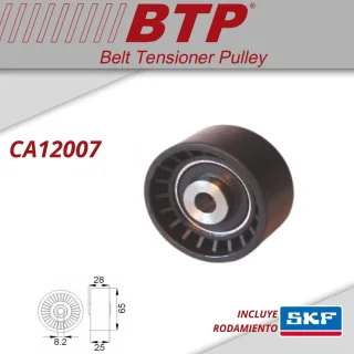 TENSOR POLY V VOLKSWAGEN BEETLE 1.9 TDI / BORA 1.9 TDI / GOLF 1.9 TDI - SDI. AUDI A3 / S3 1.9 TDI OEM: 38145276 VKM 31002 MEDIDAS: 65X28X25 INT: 8.2