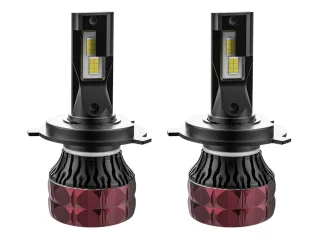JUEGO LAMPARAS LED H4 55W 55000LM CON COOLER Y SUPER CAMBUS (USO OFF ROAD) (64193)