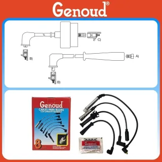 CABLE BUJIA MAZDA PICK UP 2600 2.6 DESDE 1990
