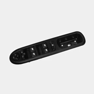 LLAVE TECLA ALZA CRISTAL CUADRUPLE PEUGEOT 307-308-408 CON CONTROL ESPEJO ELECTRICO Y TRABA VIDRIOS TRASEROS ILUMINADA OEM  6554.ER