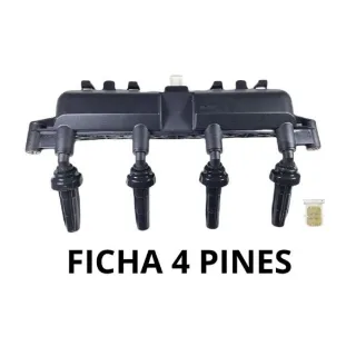 BOBINA IGNICION CITROEN: BERLINGO / C3 / SAXO XSARA 1.6 16V / MOTOR TU5JP PEUGEOT: 106 / 206 1.4 R II / 306 / 307 / MOTOR TU3JOP/L3 / PARTNER /  FIAT 