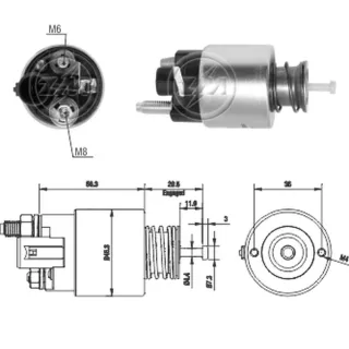 SOLENOIDE DELCO REMY 12V CHEVROLET AGILE ONIX PRISMA SPIN MONTANA