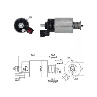 SOLENOIDE DENSO 12V TOYOTA ETIOS1.3L 1.5L - YARIS  1.5L