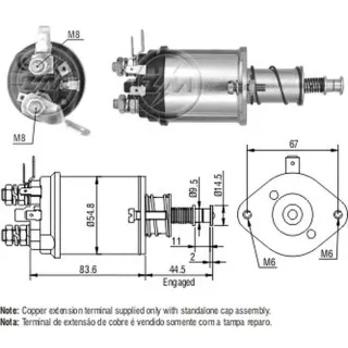 SOLENOIDE INDIEL 12V TRACTOR FORD