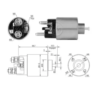 SOLENOIDE MITSUBISHI 12V CITROEN XSARA- JUMPY- DS3- DS4 / PEUGEOT 2008- 208- 207- 308- 307- PARTNER