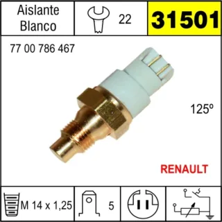 BULBO TEMPERATURA RENAULT CLIO-19-21-TRAFIC 1.6