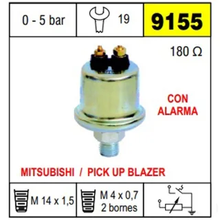 BULBO CEBOLLA CHEVROLET PICK UP BLAZER / MITSUBISHI PICK UP CON ALARMA