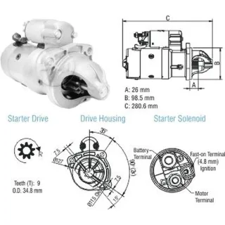 ARRANQUE FORD F100/F1000/F14000 12V