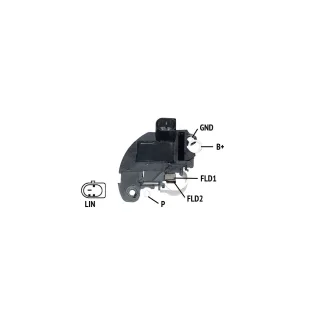REGULADOR DE VOLTAJE 12V SERIE MAGNETI MARELLI SERIE  IMPORTADO ALFA ROMEO MITO, FIAT 500 OEM = MS1012101670 / 51874105