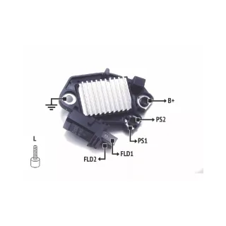 REGULADOR DE VOLTAJE VALEO CITROEN PEUGEOT 308-408 V12 EQUIVALENCIAS 2543494   2605904    593532   A543494A   YR6608  	YR66PF(IMPORTADO)
