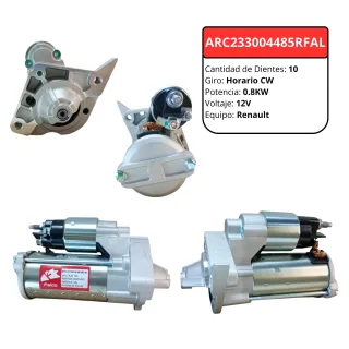 MOTOR ARRANQUE RENAULT KWID 1.0 12V 0.8KW GIRO DERECHO 10 DIENTES 233004485R 7045CM 233008710R