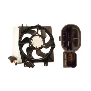 ELECTROVENTILADOR CITROEN: C3 1.4 NAFTA >03' C A.A. ; 1.6 NAFTA >03' C A.A.   CON ENC Y VDV  - FLUJO: ASPIRANTE -  SENTIDO GIRO: HORARIO - EXT: 338 - 