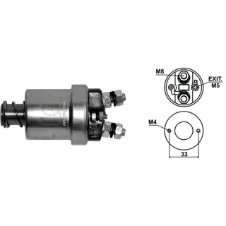 SOLENOIDE INDIEL 12V PEUGEOT/DODGE 1500 (2 AGUJEROS)