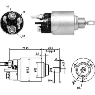SOLENOIDE BOSCH 12V NISSAN - RENAULT LAGUNA-MEGANE-SCENIC-TR