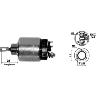 SOLENOIDE BOSCH 12V M. BENZ 180/MUSSO 2.3-2.9/EXIT.TUERCA IZ