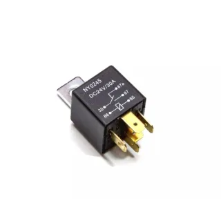 RELAY INVERSOR 24V. 30A. 5 T. C/SOPORTE