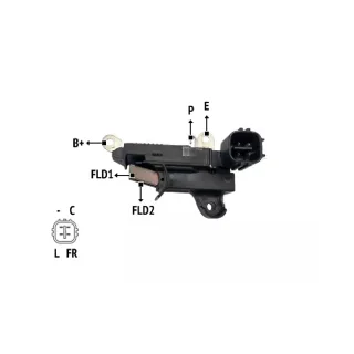 REGULADOR DE VOLTAJE DELCO HUNDAI / KIA 12V EQUIVALENCIAS  2298 (IMPORTADO)