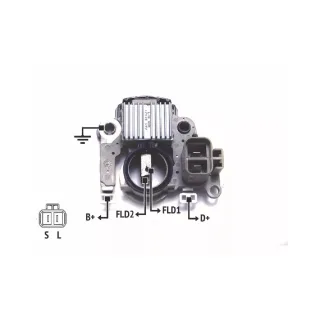 REGULADOR DE VOLTAJE  12V. MITSUBISHI FUSO CANTER- MONTERO 2.8D- (IMPORTADO)