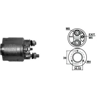 SOLENOIDE VALEO 12V P.205/3AG. C/EXIT. TORNILLO 5X0.8